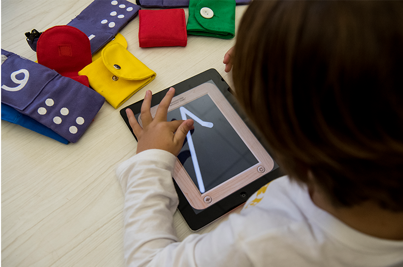 The Wet Dry Try iPad app helps children build foundational writing skills.