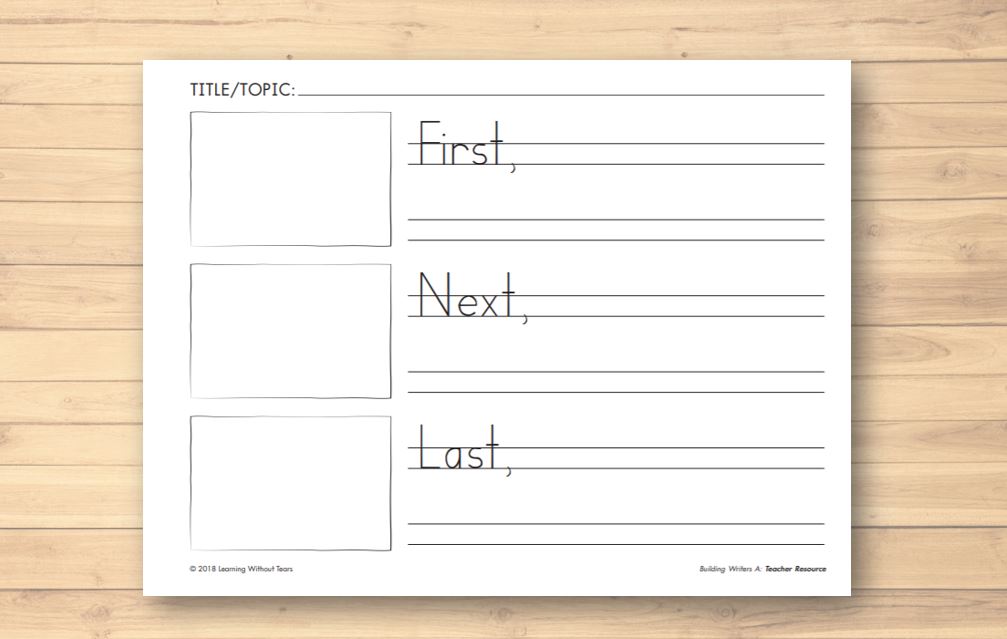 Organize Writing Activities with a Graphic Organizer