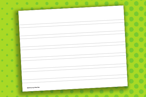 Wide Notebook Paper Wide Notebook Paper