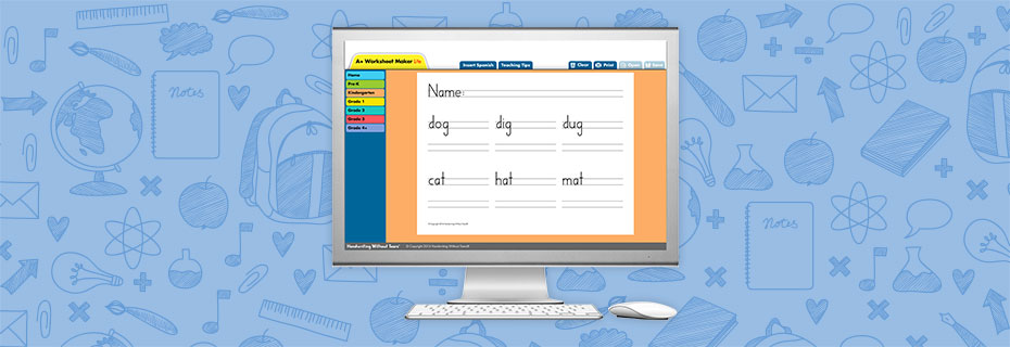 Handwriting & Cursive Worksheet Generator: A+ Worksheet Maker