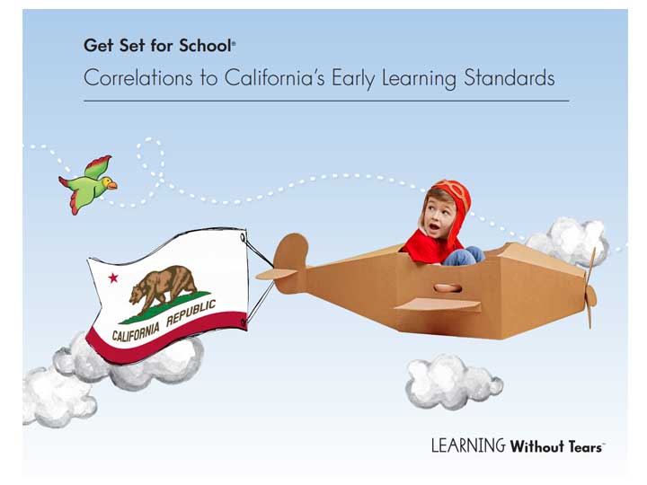 The Get Set for School Complete Pre-K Program correlations to California Preschool Learning Foundations