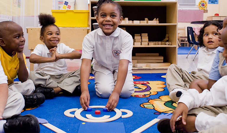 Pre-K Kids learning with Get Set for School