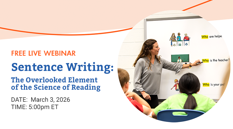 You have trusted us to support handwriting instruction. Now, we’re extending that work to sentence writing.