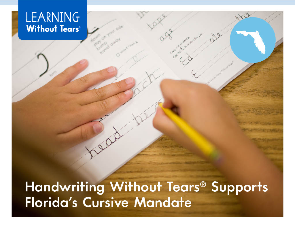 Handwriting Without Tears Supports Florida's Cursive Mandate