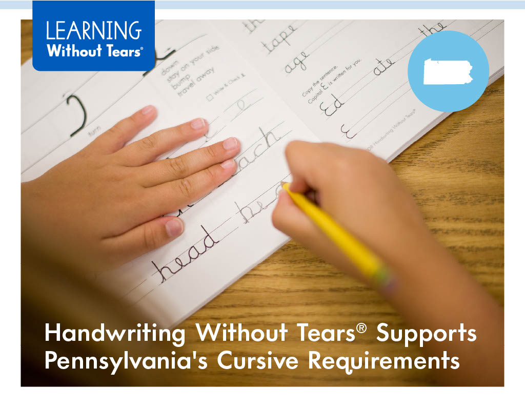 Handwriting Without Tears Supports Pennsylvania's Cursive Requirements