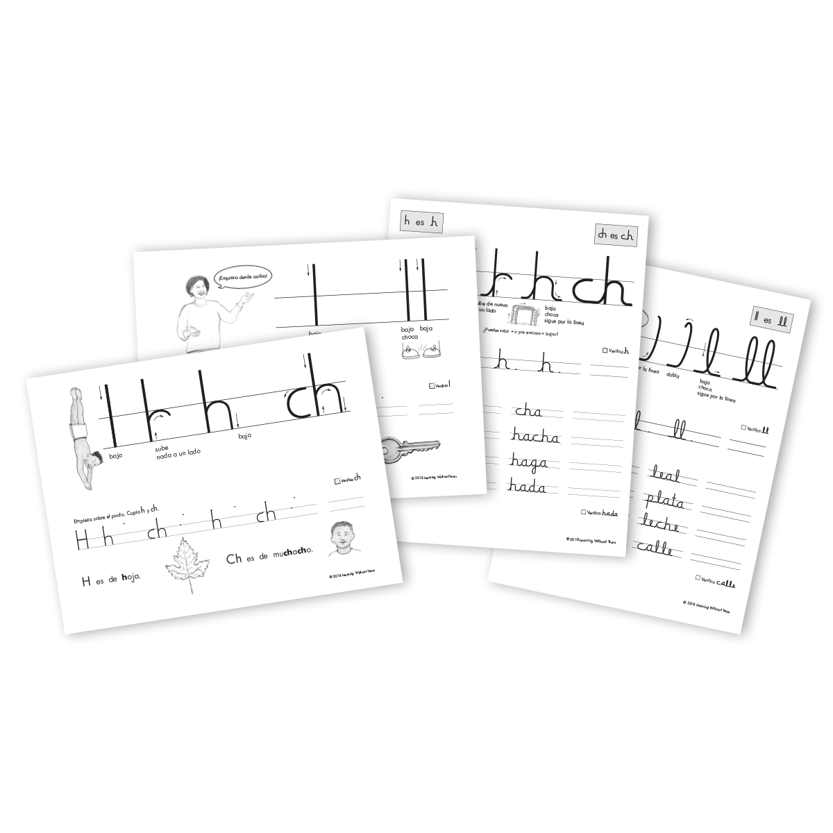 Spanish Letters CH and LL activity pages | Learning Without Tears