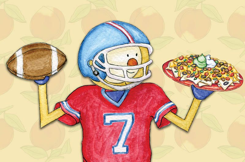 Mat Man in Football uniform