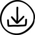 Black Download Icon