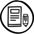 Welcome Letter circle icon