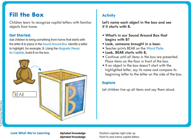 Phonological and Phonics Activity Sound Around Box