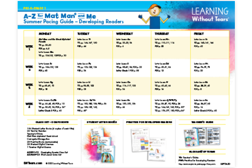 1st Grade ELA Reading and Writing Summer School Curriculum