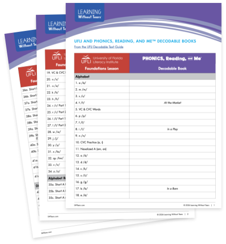 Aligned with UFLI Scope & Sequence