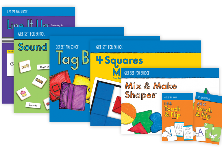 Cover image of Learning Without Tears Pre-K activity booklets featuring fun, educational worksheets for early learners.