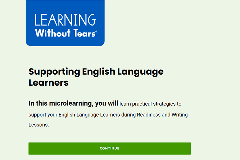 Supporting English Language Learners 