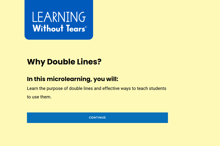 Why Double Lines