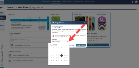 Selecting a Date with PRM